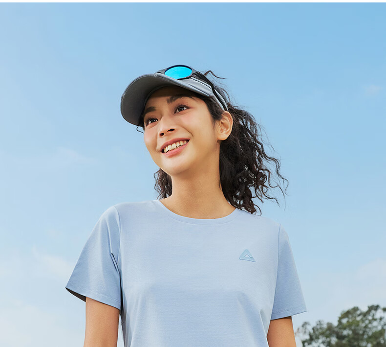 Peak Quick-Dry Short Sleeve Women's Summer Loose Breathable Sun Protection Waist-Cinching Casual T-Shirt Outdoor Sports Running Shirt DF662142 33