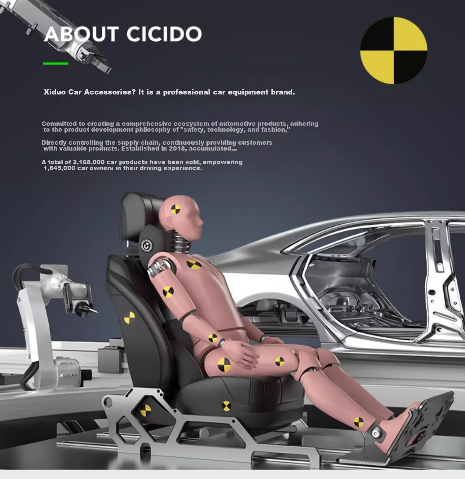 CICIDO Electric Car Lumbar Support Massager Waist Cushion Car Backrest Massage Device Gift for Parents 31