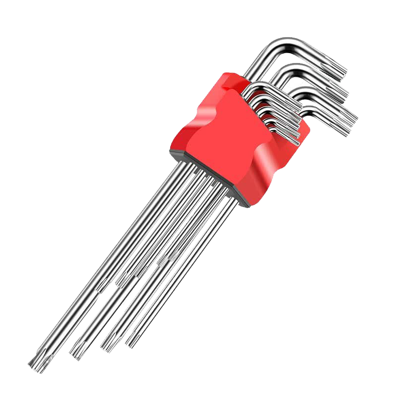 Oudis Hex Key Wrench Set Household Hexagon Star Screwdriver Universal Tool Set Extra Long 9-Piece Set