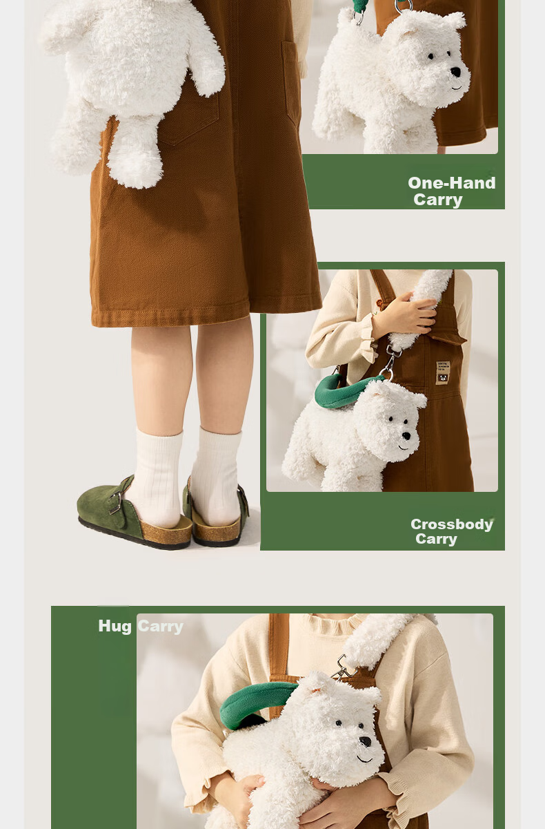 Babycare & bctoys Highland Plush Shoulder Crossbody Bag Toy Doll for Girls Holiday Gift 7