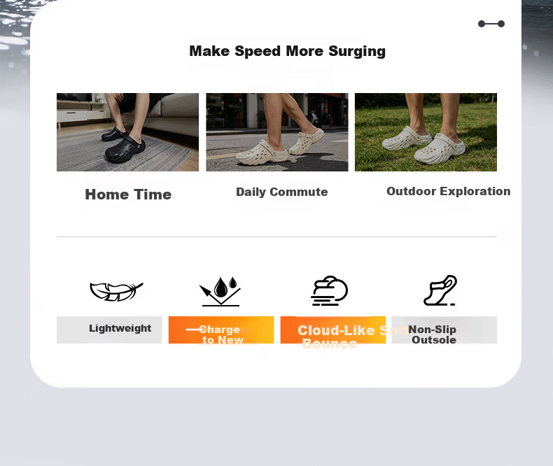 361° Women's Thick-Soled Hollow Sandals 2026 New Summer Wearable Beach Shoes Non-Slip Shock Absorbing Casual Slippers 3
