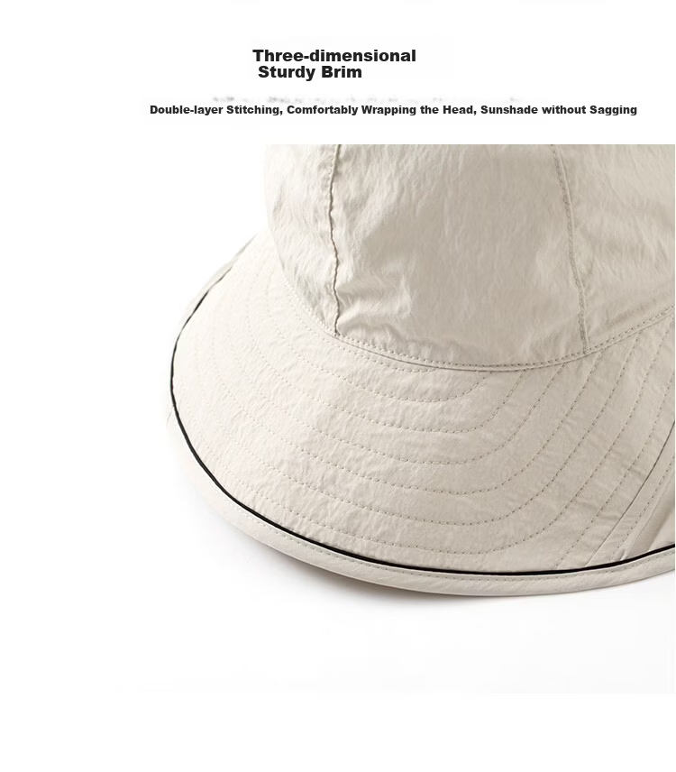 Lagur Summer Casual Extended Sunshade Fisherman Hat UPF100+ Neck Protection Ultra-Thin Breathable Quick-Dry Hat Summer 8