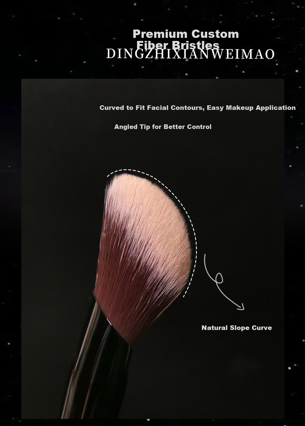 Fenshuajiang D53 Blade Foundation Brush Flat Polishing Head Streak-Free Makeup Brush 5