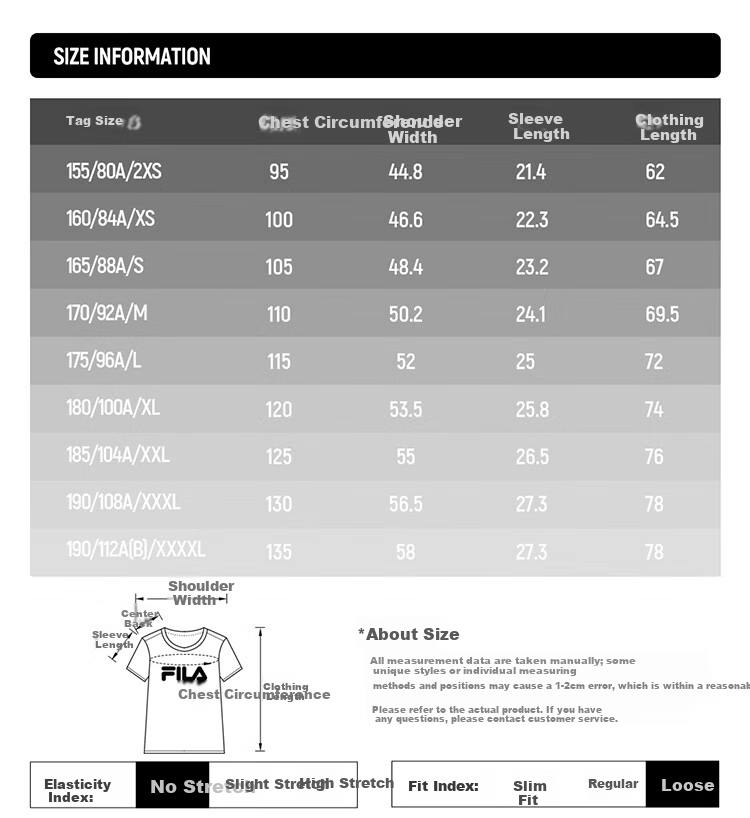 FILA FUSION Fashion Brand Zhang Hao Couple Knit Short Sleeve Shirt 2026 Spring Casual Loose Pure Cotton T-Shirt 89