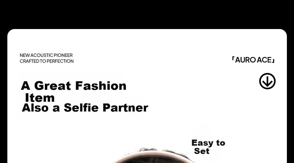 Edifier Auro Ace Over-Ear Wireless Bluetooth Headphones Trendy Screen Fashion Earphones Bluetooth 6.0 Wired and Bluetooth Dual-Mode Connection Compatible with Apple Huawei Xiaomi Obsidian Black 24