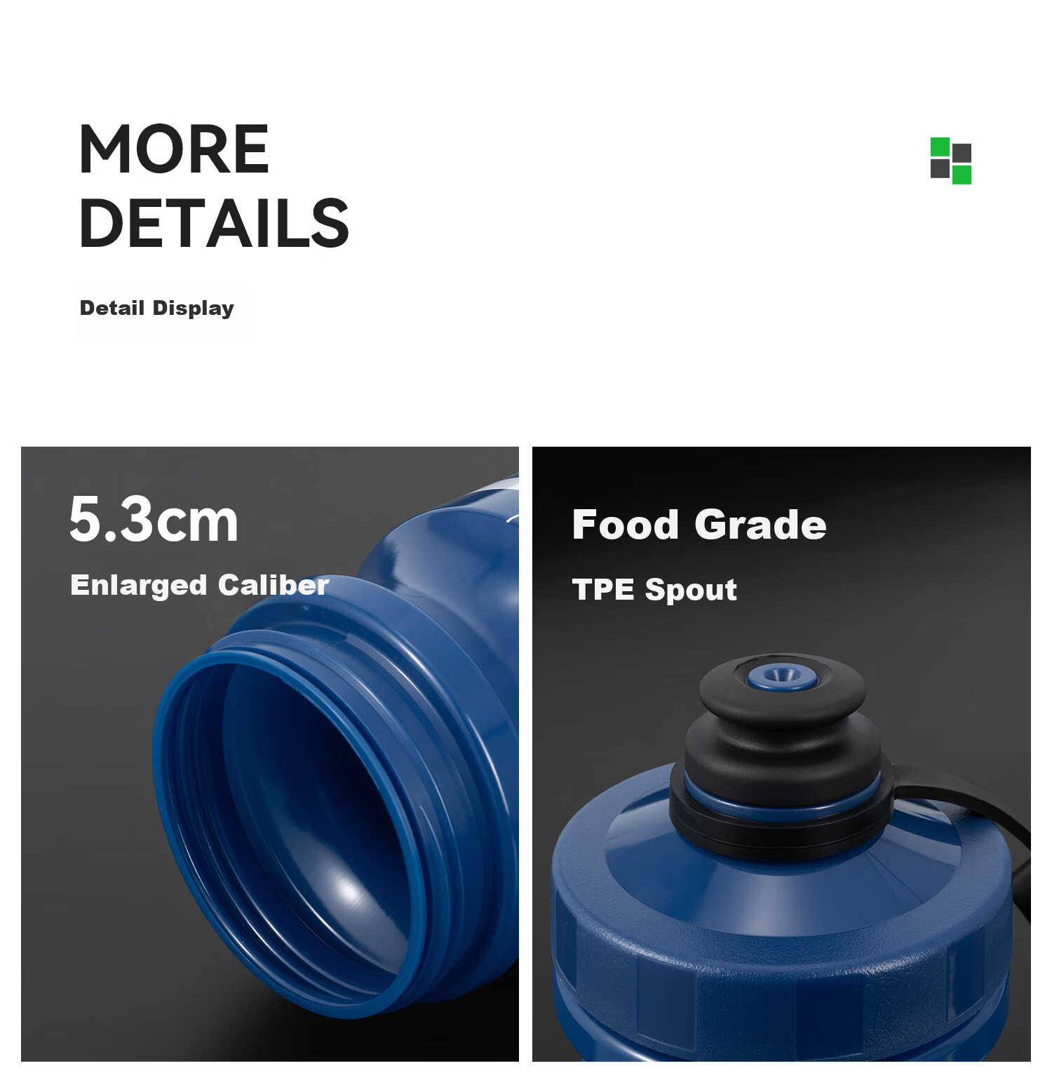 ROCKBROS Bicycle Cycling Water Bottle Unisex Mountain Road Bike Squeeze Outdoor Sports Water Cup Blue 14