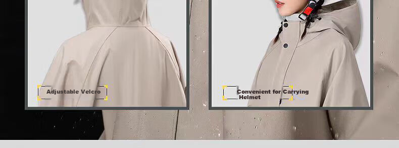 Chegui Mu Electric Bike Raincoat Full Body Thickened Large Unisex Adult Electric Scooter Riding Raincoat 6