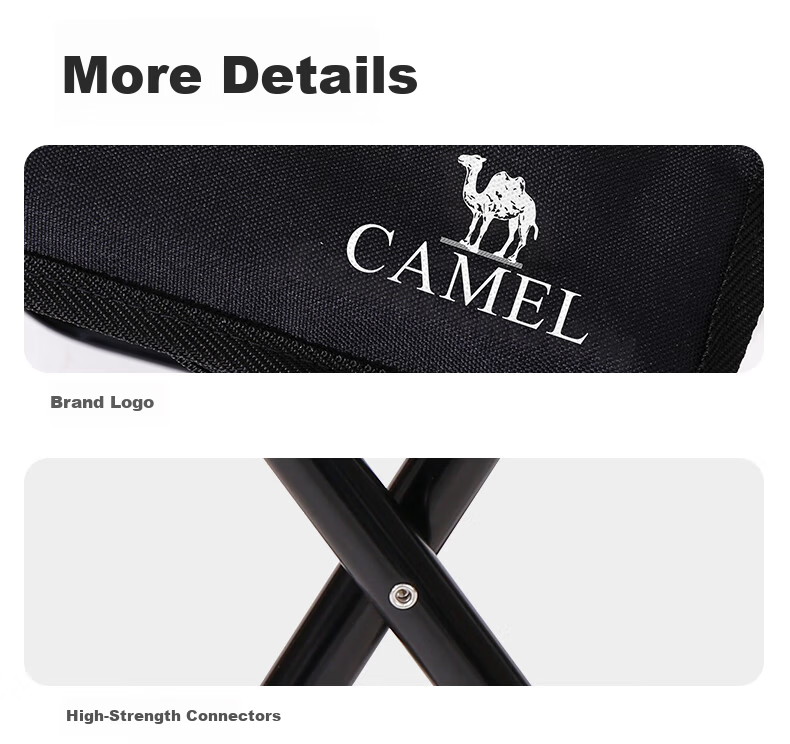 CAMEL Outdoor Folding Chair Camping Chair Picnic Aluminum Alloy Stool Fishing Stool Art Sketching Small Folding Stool F128 5