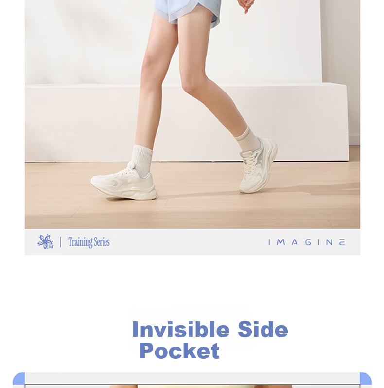 361° Women's Summer Sports Shorts Quick-Dry Sun Protection Running Ice Silk Anti-Exposure Five-Point Pants 662624702-3 6