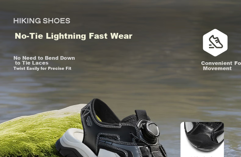Belle Hollow Breathable Casual Sandals Men 26 Summer New Knob Buckle Outdoor Beach Shoes A2396BL6 Quicksand Brown Size 41 8