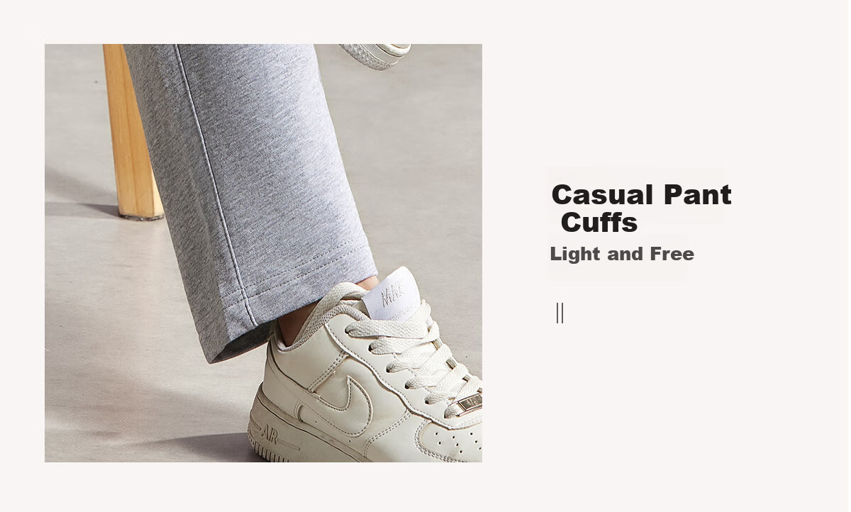 Chushen Spring Autumn Women's Elastic High Waist Slim Straight Korean Student Sweatpants Casual Pants S137R1257 4
