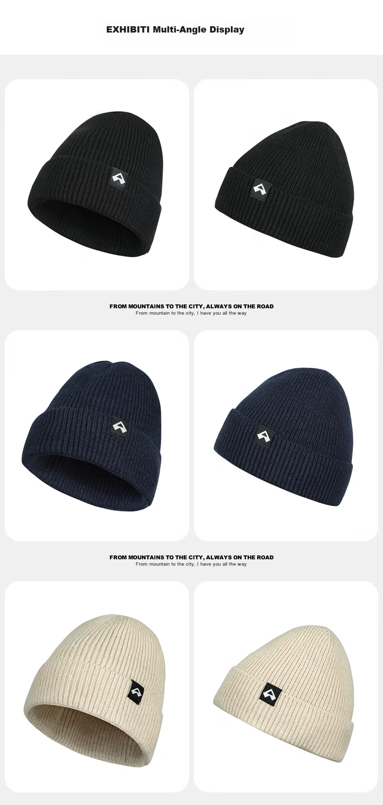 Toread Merino Wool Knit Hat Men Autumn Winter Outdoor Mountaineering Hiking Sports Warm Windproof Ear Protection Snow Hat Women 18