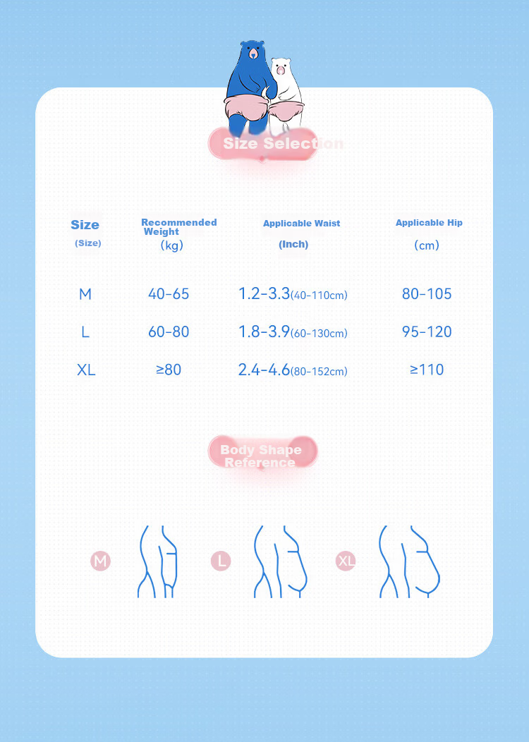 Two Bears Adult Pull-Up Diapers XL60 Unisex Incontinence Pants for Elderly and Maternity Use 8