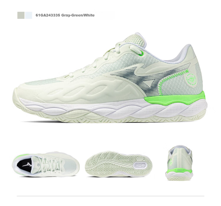 Mizuno Women's ENFORCE COURT Tennis Shoes New Professional Sports Shoes Pickleball Shoes Light Green Size 38 3