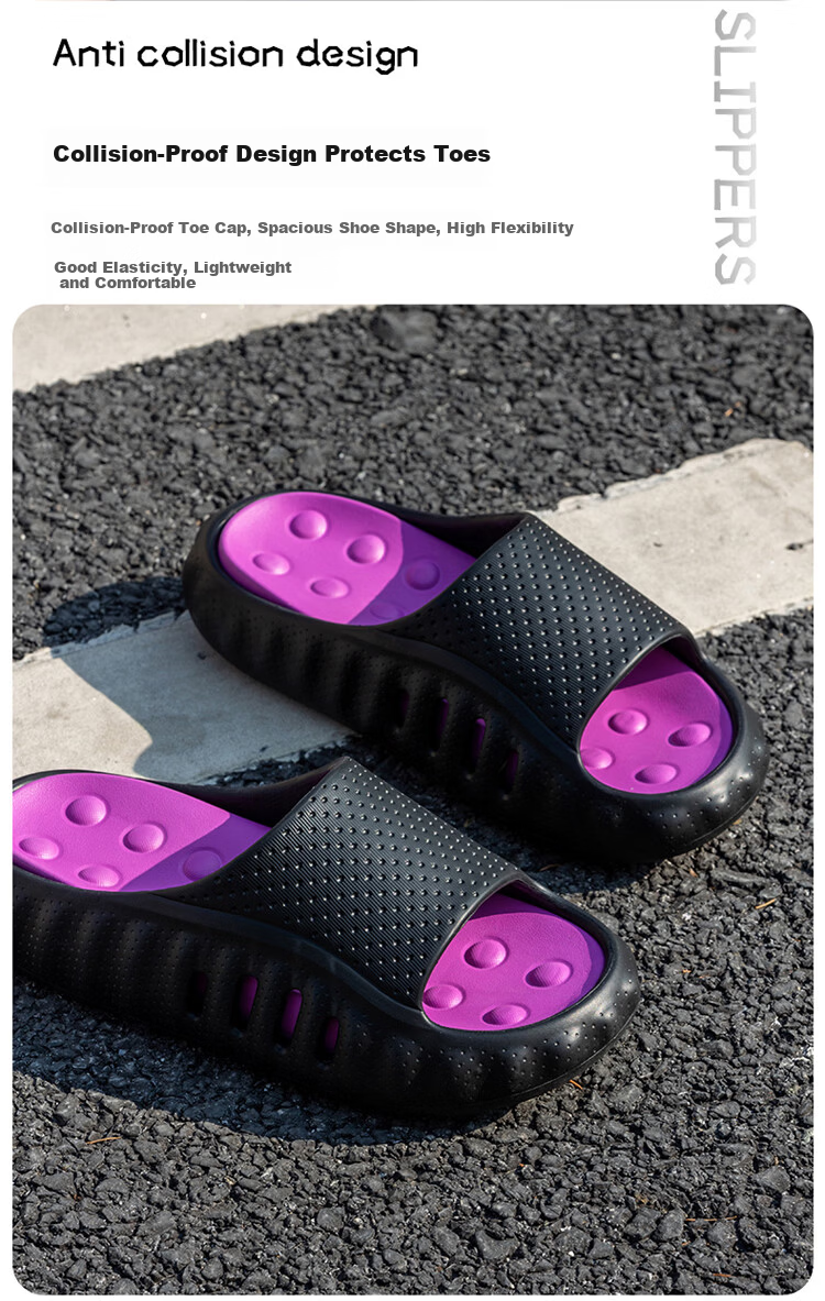 Darcy Mister Men's Summer Indoor Outdoor Sports Shock-Absorbing Thick-Soled Slippers Cushioned Feel Casual Sandals for Men 9