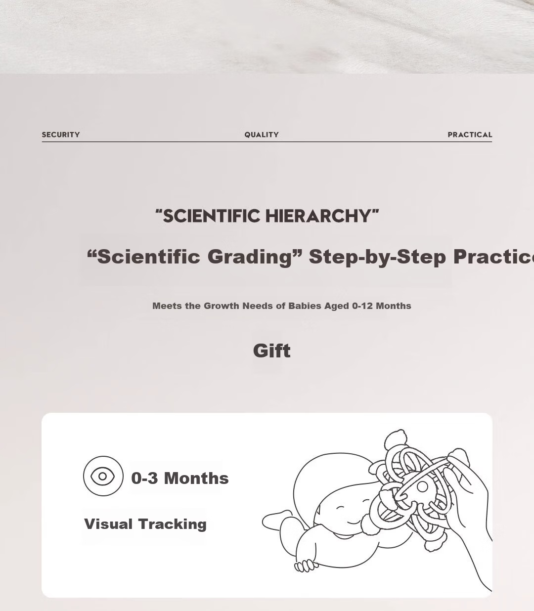 Banshi Li Manhattan Handheld Ball 0-1 Year Oral Stage Infant Teething Soothing Toy Food-Grade Teether Stick 5