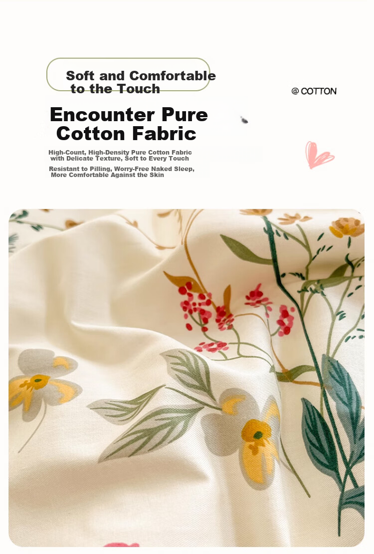 SOMERELLE 100% Cotton Pillowcase Pair, Pure Cotton Xinjiang Cotton Pillow Protector Covers, 48x74cm 4