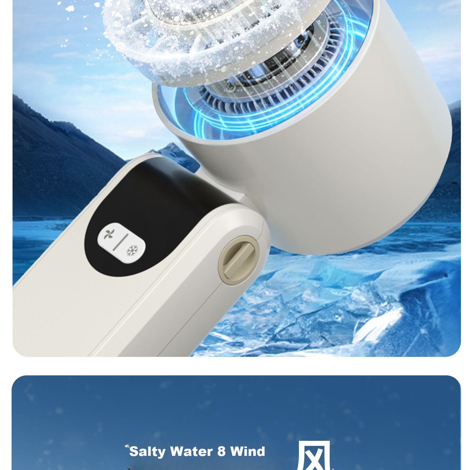 Yoobao Handheld Mini Fan, Semiconductor Cooling, Rechargeable, Long Battery Life, Foldable, Portable, Summer Outdoor Camping Cooling Device 6