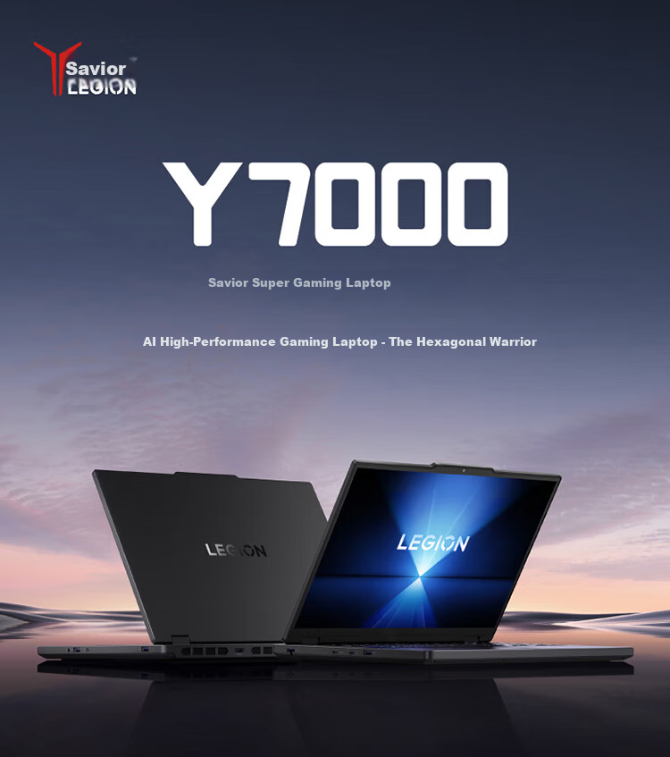 Lenovo Legion Y7000 AI High-Performance Gaming Laptop (Ultra7 255HX, 16GB RAM, 1TB SSD, RTX 5060, 2.5K 180Hz, Black) National Subsidy 1
