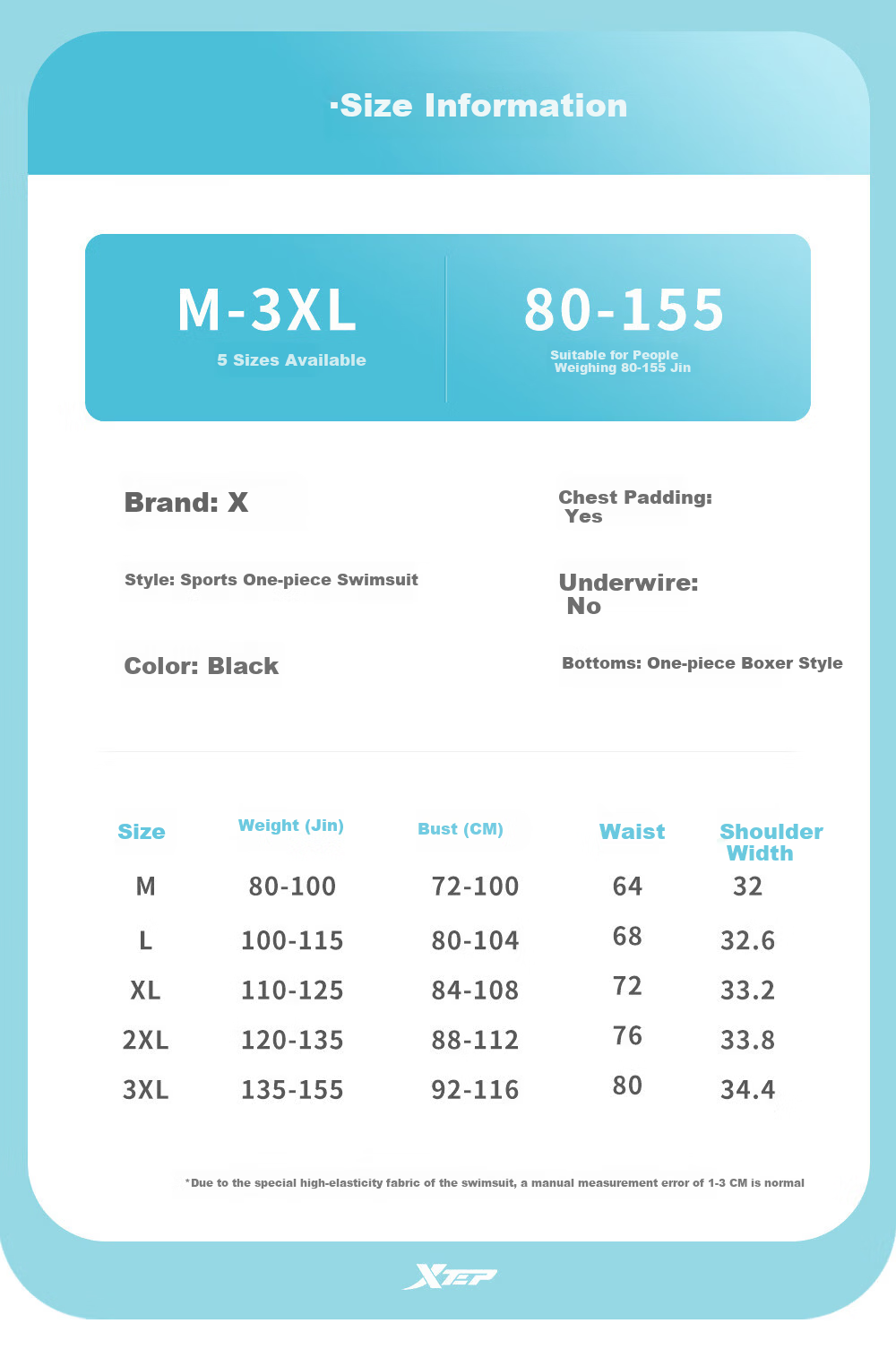 Xtep Women's Sunscreen One-Piece Slimming Skirted Swimsuit Korean Student Beach Vacation Hot Spring Swimwear 13