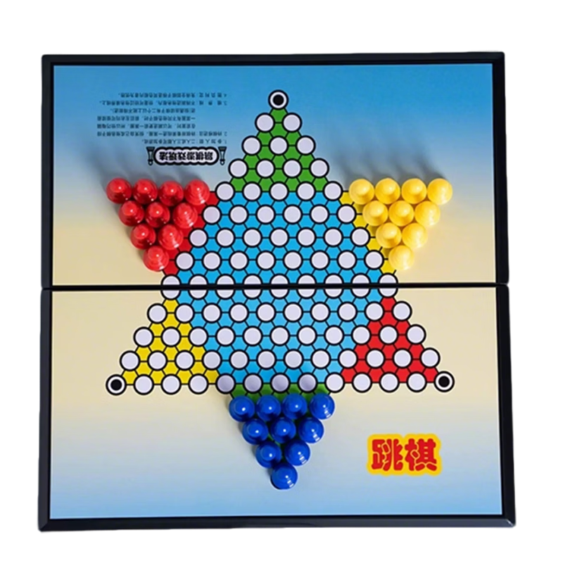 Bameika Magnetic Checkers Children's Educational Toy Portable Folding Board Game Family Gift Magnetic Multiplayer Battle