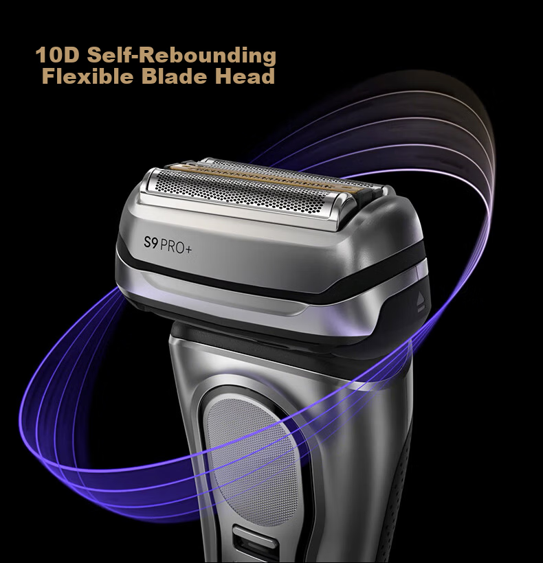 Braun Series 9 Peak Edition 2.0 Smart Care Center Portable Electric Shaver with Extra Replacement Blade Reciprocating Razor 7