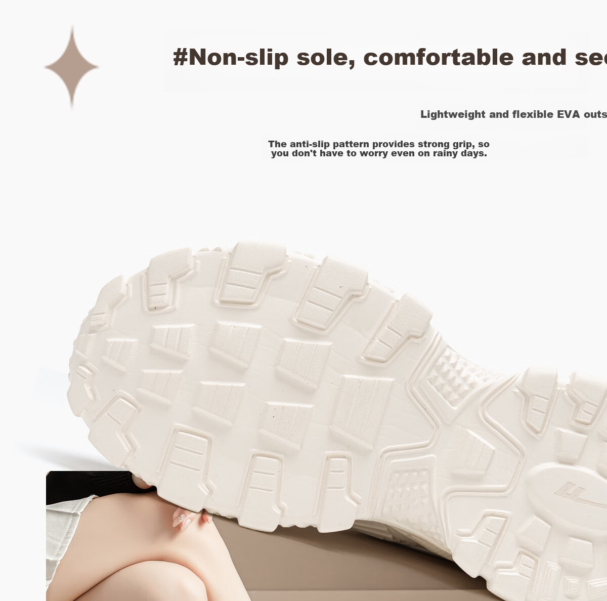 Warrior Thick Sole Height Increasing Dad Shoes Women's New Comfortable Non-Slip Fashion Sports Casual Shoes Beige 38 10