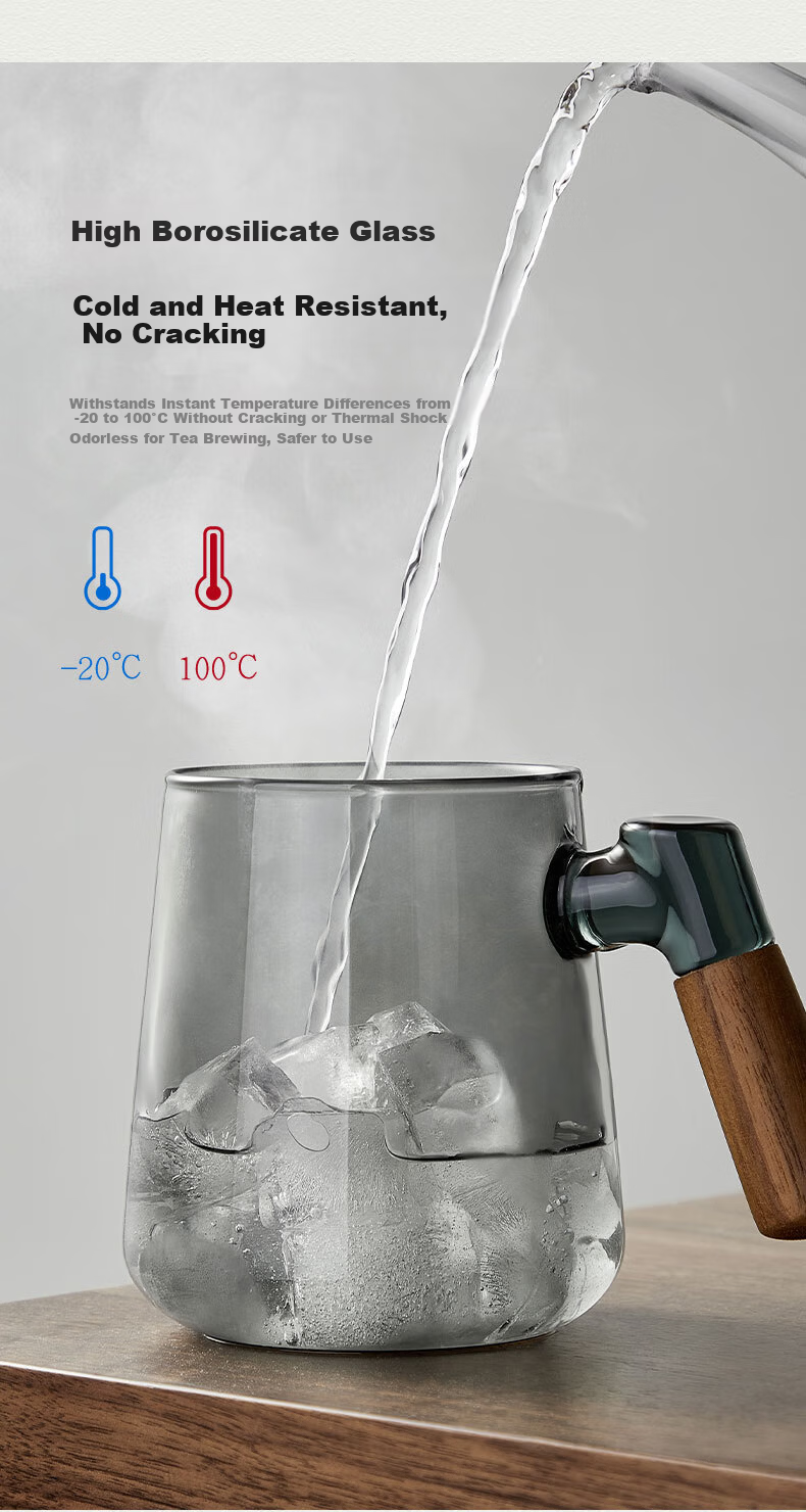 Fuguang Tea Infuser Cup High Borosilicate Glass Tea Water Separation Cup Flower Tea Cup Male Fair Cup Gift 400ML 8