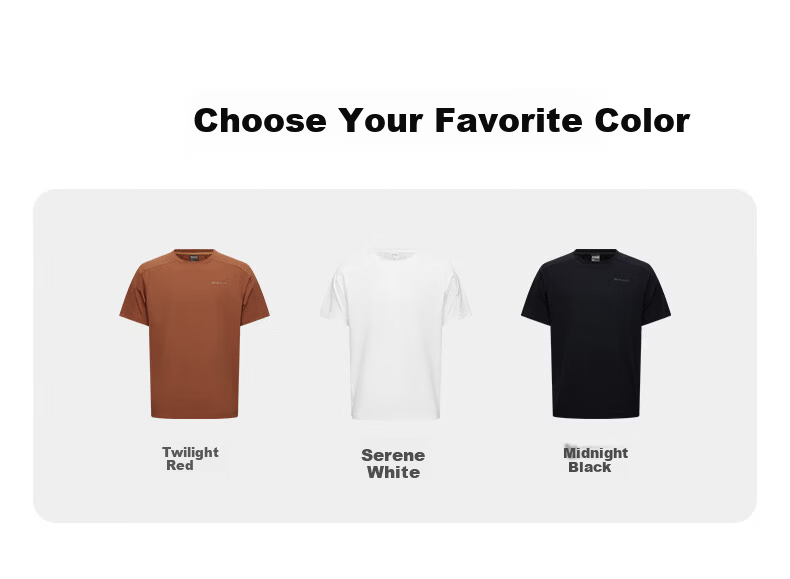 Kolumb Outdoor T-Shirt Summer Men's Quick-Dry Short Sleeve Mesh Sweat-Wicking Moisture Absorption Half Sleeve Crew Neck Sports T-Shirt Tranquil White L 12
