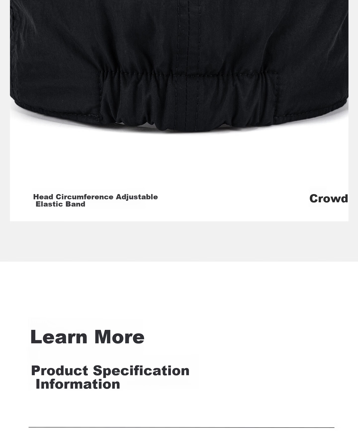 Seven Wolves Men's Beret Quick-Dry Breathable Baseball Cap Sports Versatile Sun Hat Adjustable Large Head Circumference 8
