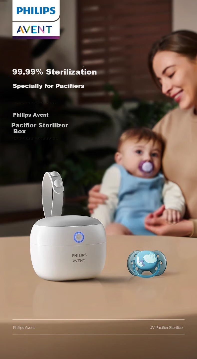 Philips Avent Pacifier UV Sterilizer Box Baby Portable Bottle Disinfectant Home Travel 1