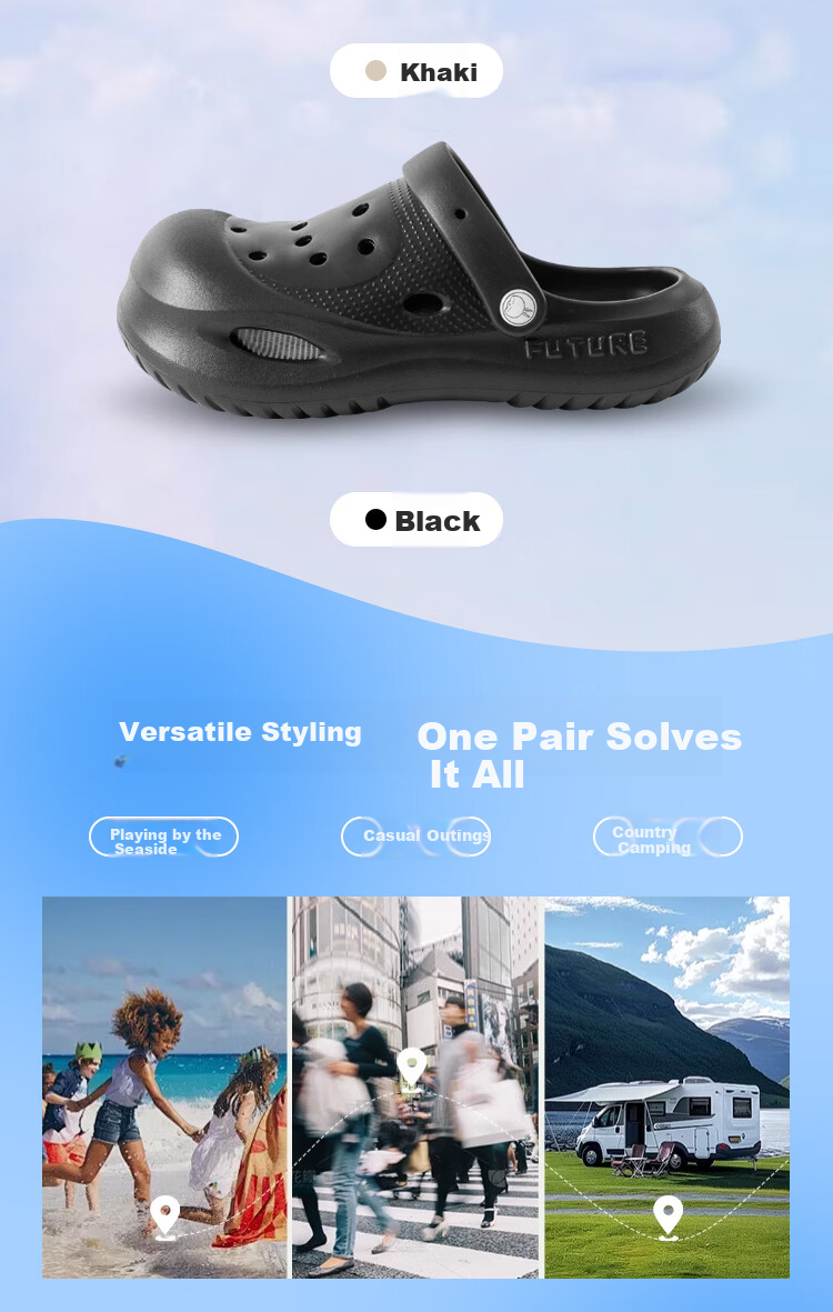 MashiMaro Women's Summer Fashion Outdoor Non-Slip Soft Sole Travel Beach Sandals 5