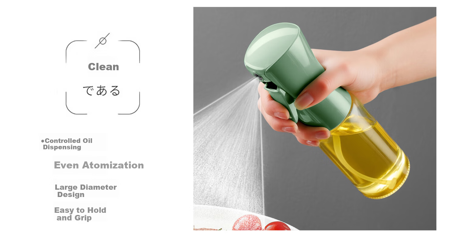 KATEI STORY Japanese Glass Oil Sprayer Kitchen Household Air Fryer Oil Bottle Spray Bottle Atomized Oil Container 14