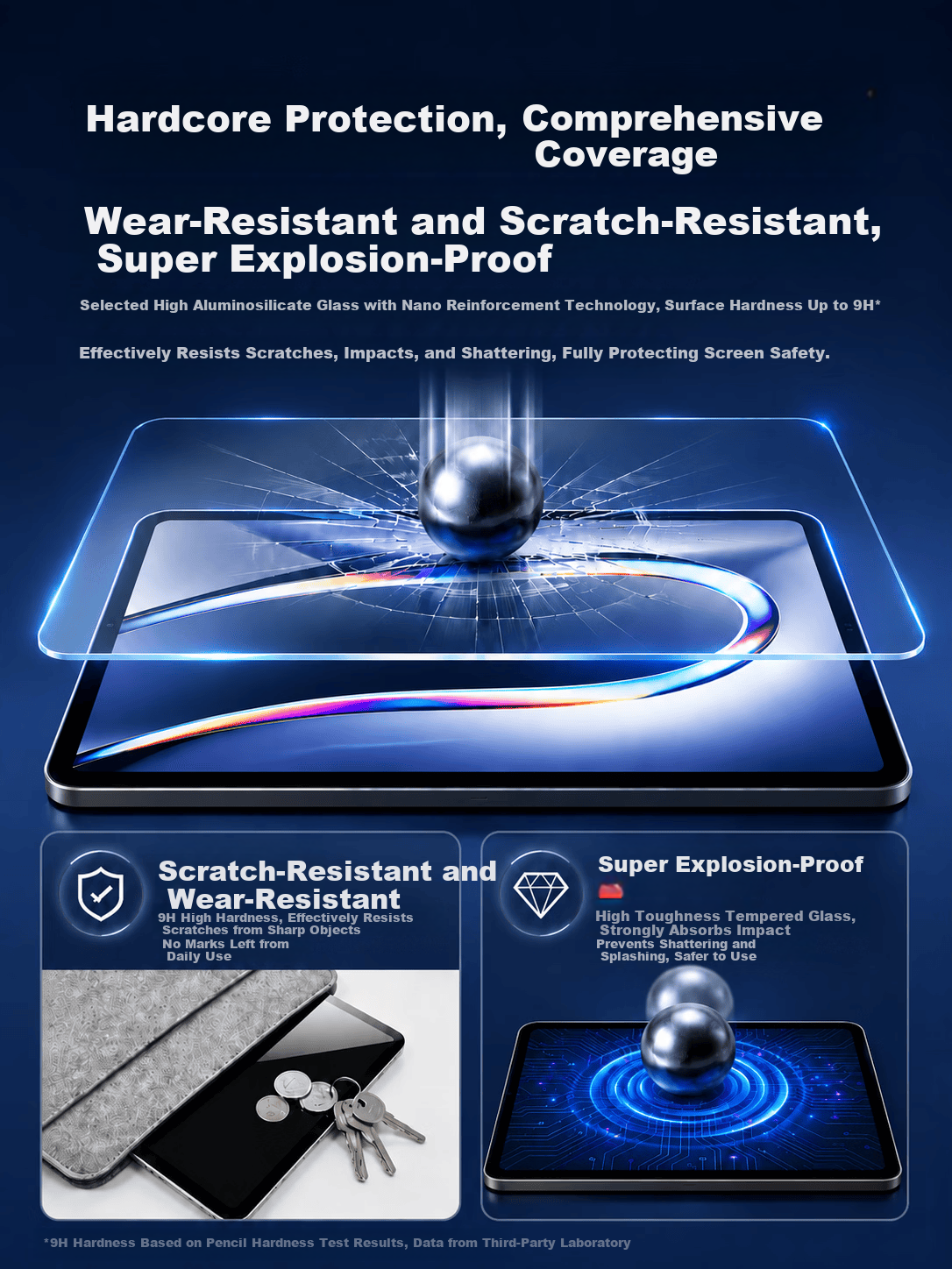 JD Jingzao iPad Mini 6/7 Dust-Free Tempered Glass Screen Protector Full Coverage Anti-Fingerprint Explosion-Proof HD Anti-Scratch Blue Light Resistant Tablet Film 2