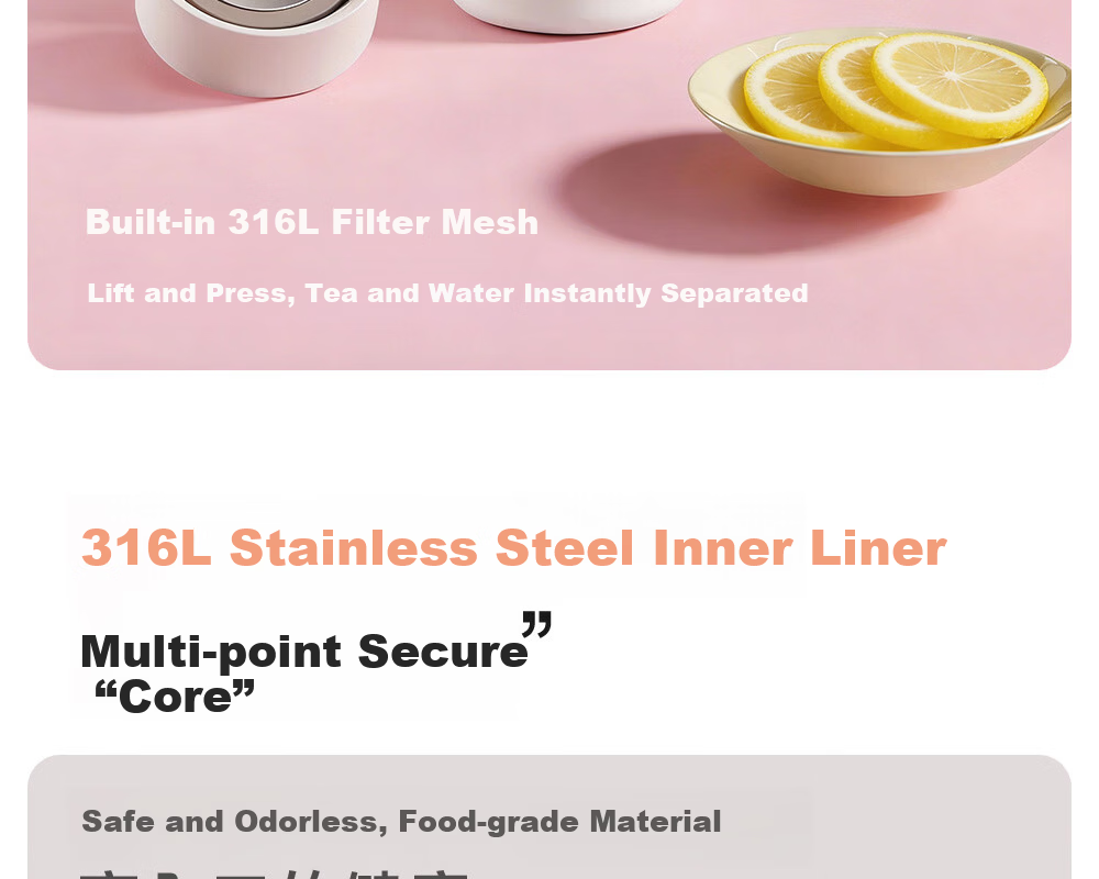 FUGUANG 316L Stainless Steel Insulated Cup Cute Mini Portable Pocket Tea Bottle for Students and Women 10