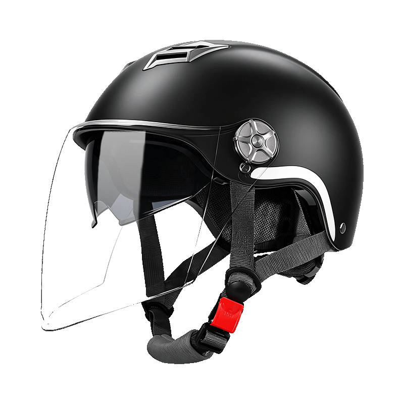 Lyevre Electric Motorcycle Helmet, 3C Certified, New National Standard A-Class, for Men And Women, Winter Half-Helmet with Dual Visor