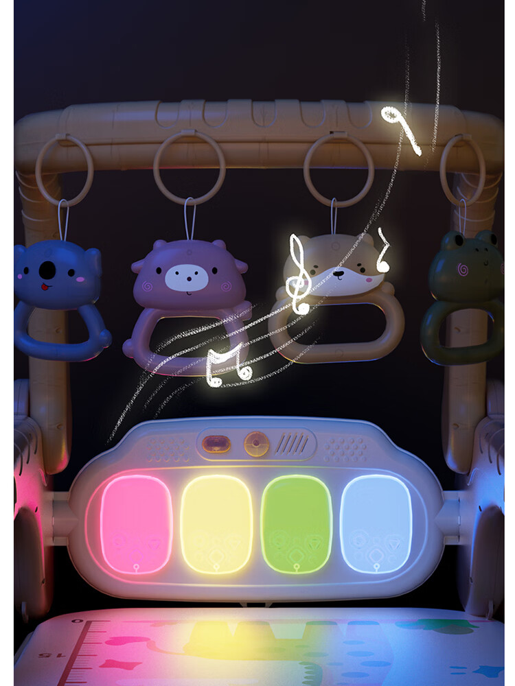 Feibei Baby Piano Foot Pedal Fitness Frame Toy 0-6 Months Newborn Gift Baby Full Moon First Birthday Present 21