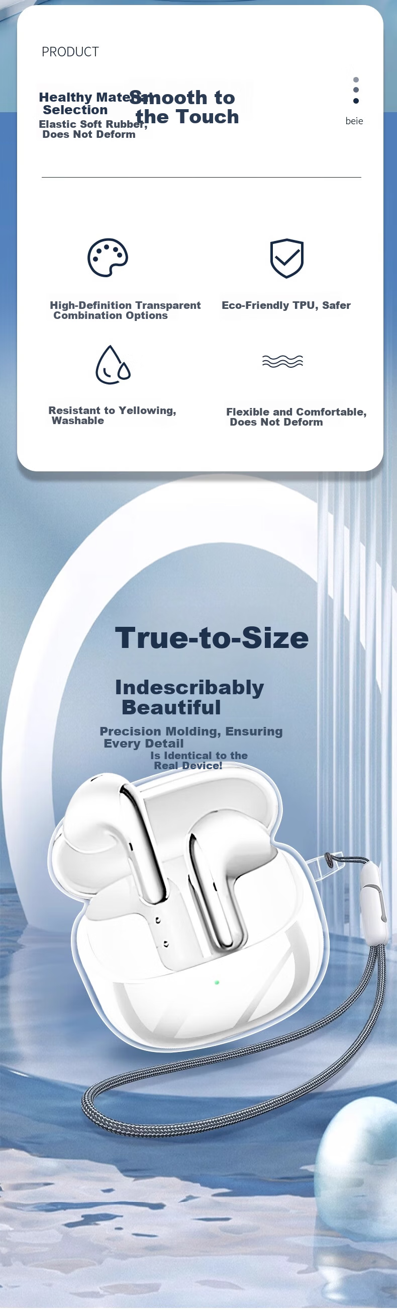Beiyipin Compatible with Xiaomi Buds 5 Earphone Protective Case New Buds 5 Pro Earphone Cover Liquid Silicone True Wireless Bluetooth Noise Cancelling Buds 4 Charging Case Transparent Full Coverage Pr 2