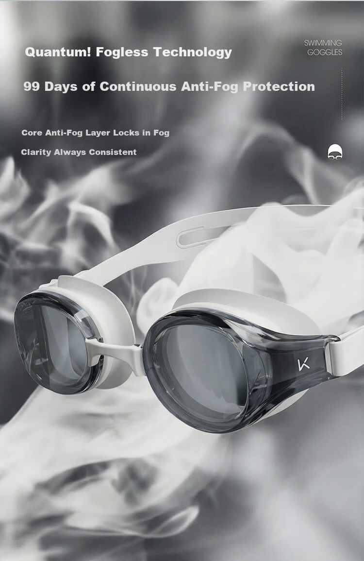 Keep Swimming Goggles Unisex HD Waterproof Anti-Fog Prescription Professional Swim Glasses Lively Black 300 3