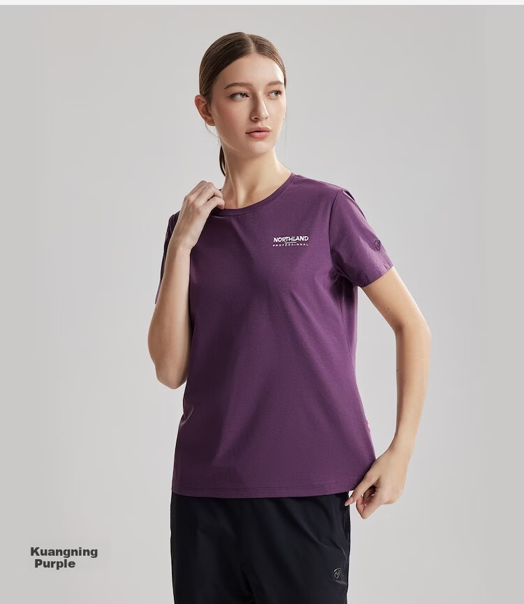 NORTHLAND Women's Quick-Dry T-Shirt 2026 New Outdoor Sun Protection Antibacterial Skin-Friendly Crew Neck Short Sleeve Tee 9