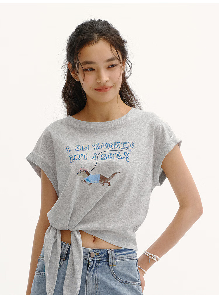 Semir Mall Edition | Illustrator Collaboration Women's Summer Short Loose Graphic T-Shirt 2026 Top 101326100040 14