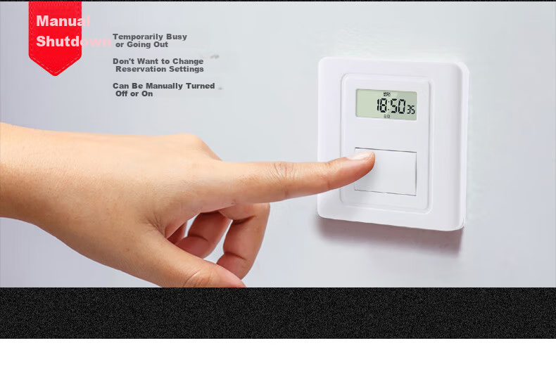 Xiya T21 Panel Timer Switch 250V Fully Automatic Wall-mounted Smart Time Control Microcomputer Advertising Light Timer 5