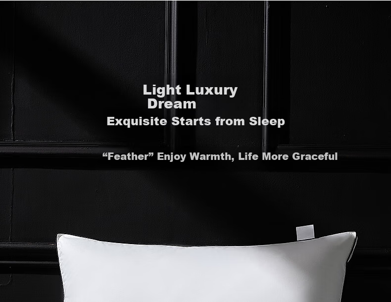 Mercury Home Textiles Pillow 95% White Goose Down Pillow Five-Star Hotel Down Pillow 120-Thread Count Class A Neck Support Cervical Pillow Single 12