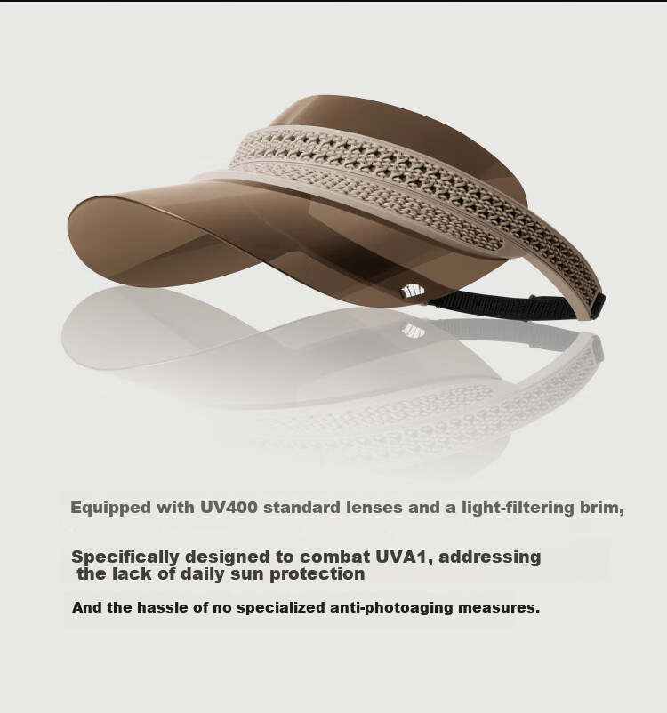 Beneunder Light-Filtering Sunshade Cap Women's Full Face Sun Protection Hat with UV-Blocking Extended Brim and Lens 1