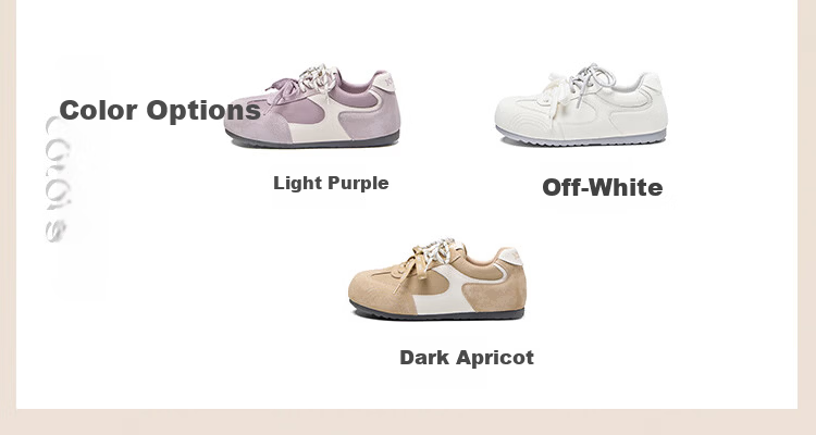 Zhuoshini Internal Height Increasing Trainer Shoes 2026 New Spring Retro Thick Sole White Sports Casual Agan Shoes Off-White Size 35 6