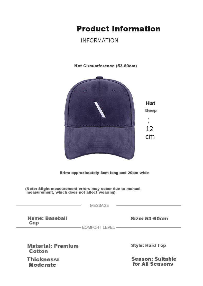 Xingmai Summer Baseball Cap Personalized Fashion Versatile Commuter Pure Cotton Embroidered Student Purple One Size 5