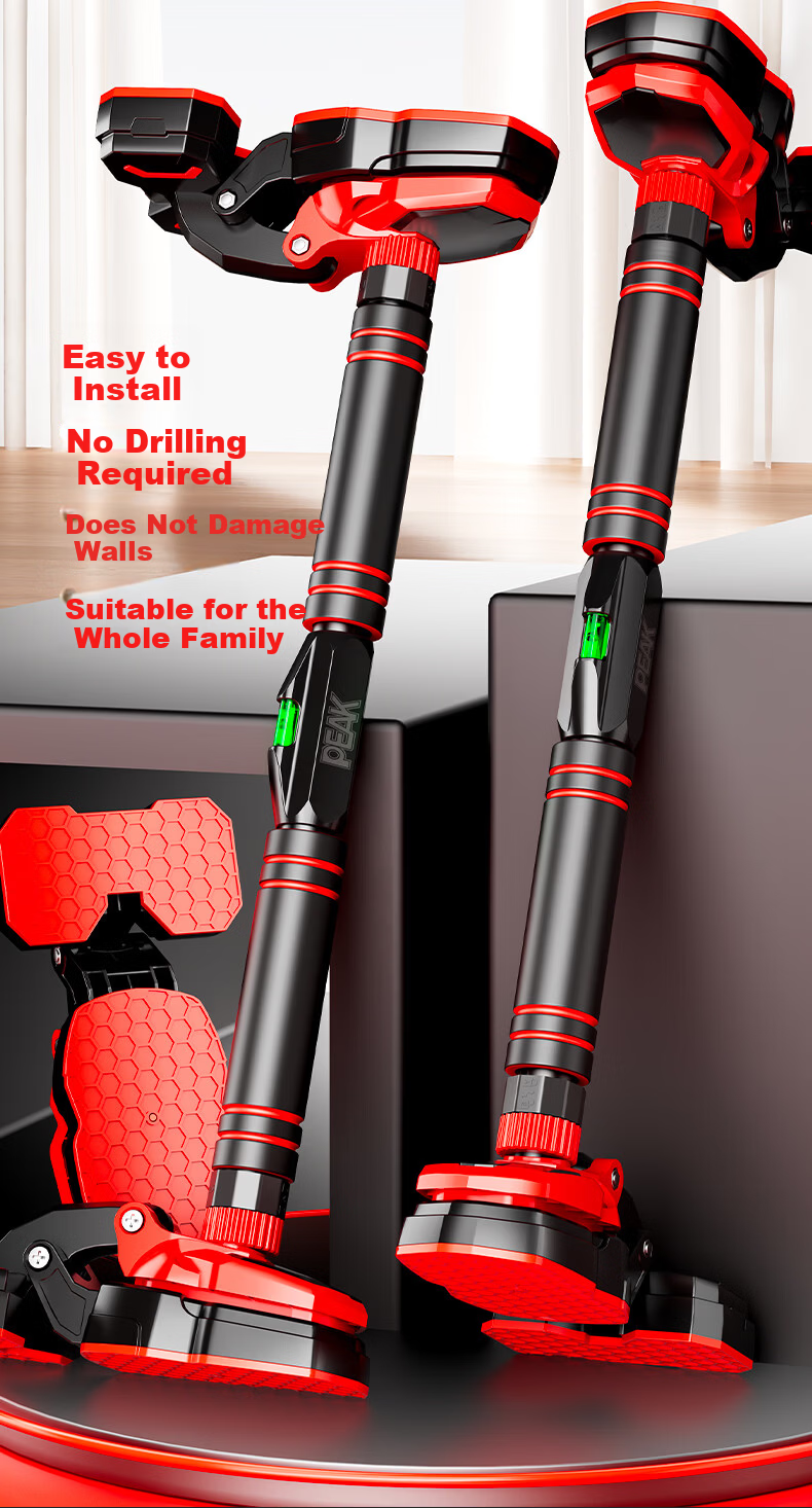 Peak Indoor Pull-Up Bar Home Doorway Fitness Equipment Adult No-Drill Chin-Up Bar 70cm 2