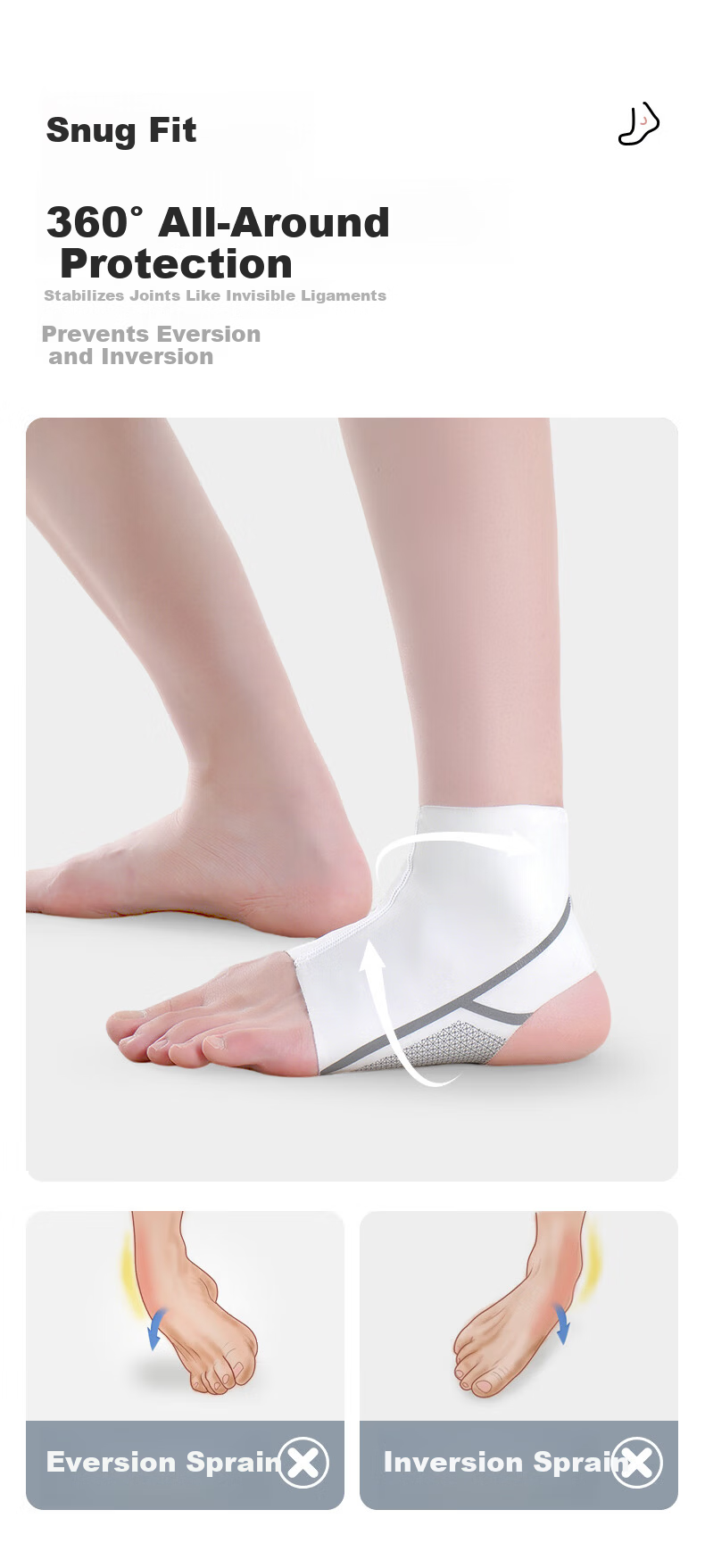 Nailikes Professional Sports Ankle Support Lightweight Anti-Sprain Ankle Brace Elastic Bandage Wrist Guard 4