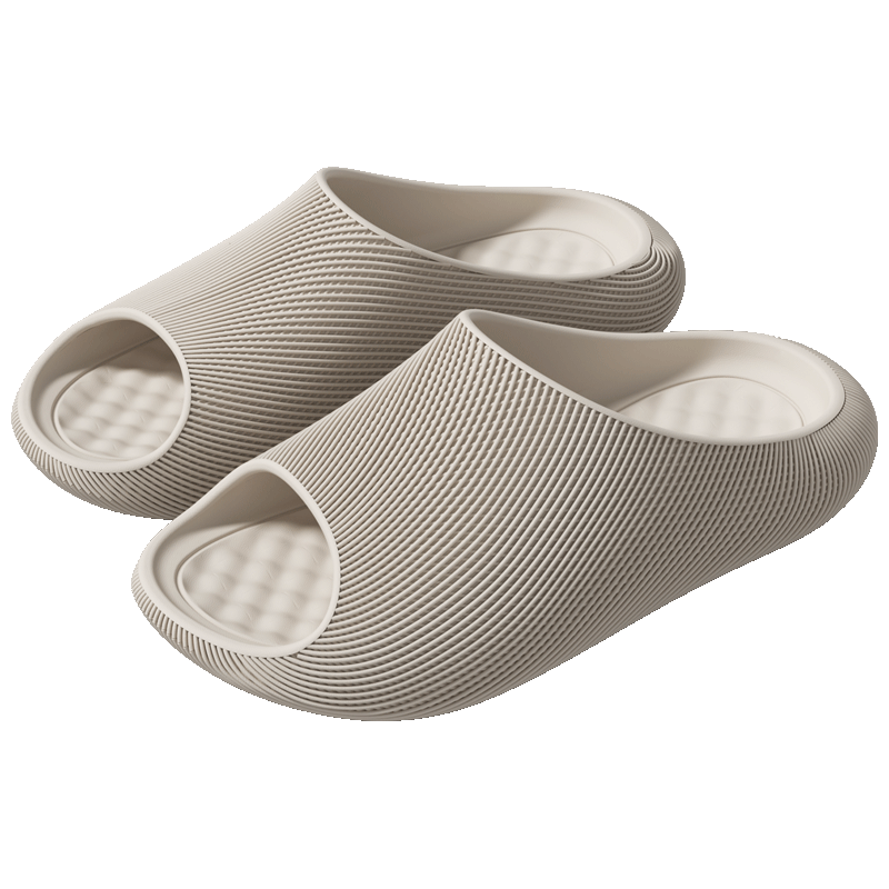 Duchen 3D Texture Men's Sports Sandals Summer Outdoor Beach Thick Sole Non-slip Breathable Khaki 42-43