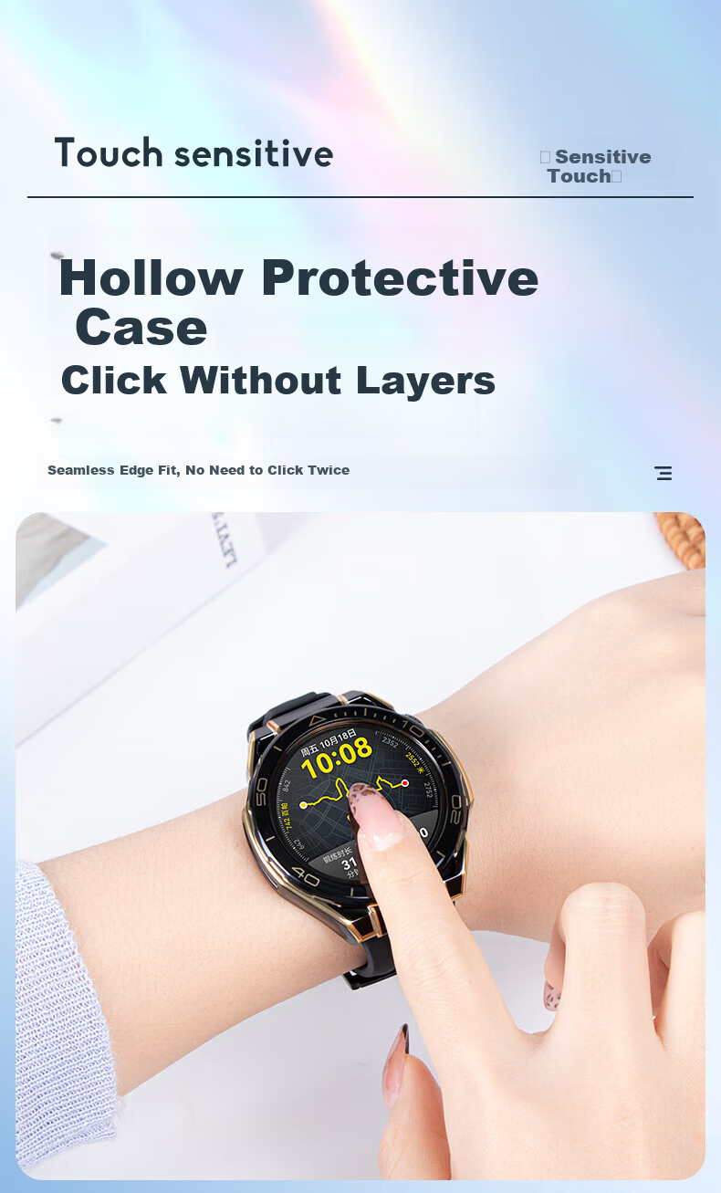Watchbond Huawei Watch GT5 Protective Case Ultimate Hollow Half-Frame Hard Shell Shockproof Scratch-Resistant Mountain Riding Accessory 6
